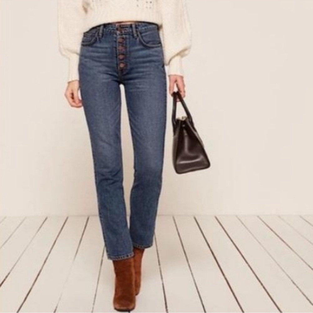 Reformation winona button fly jeans